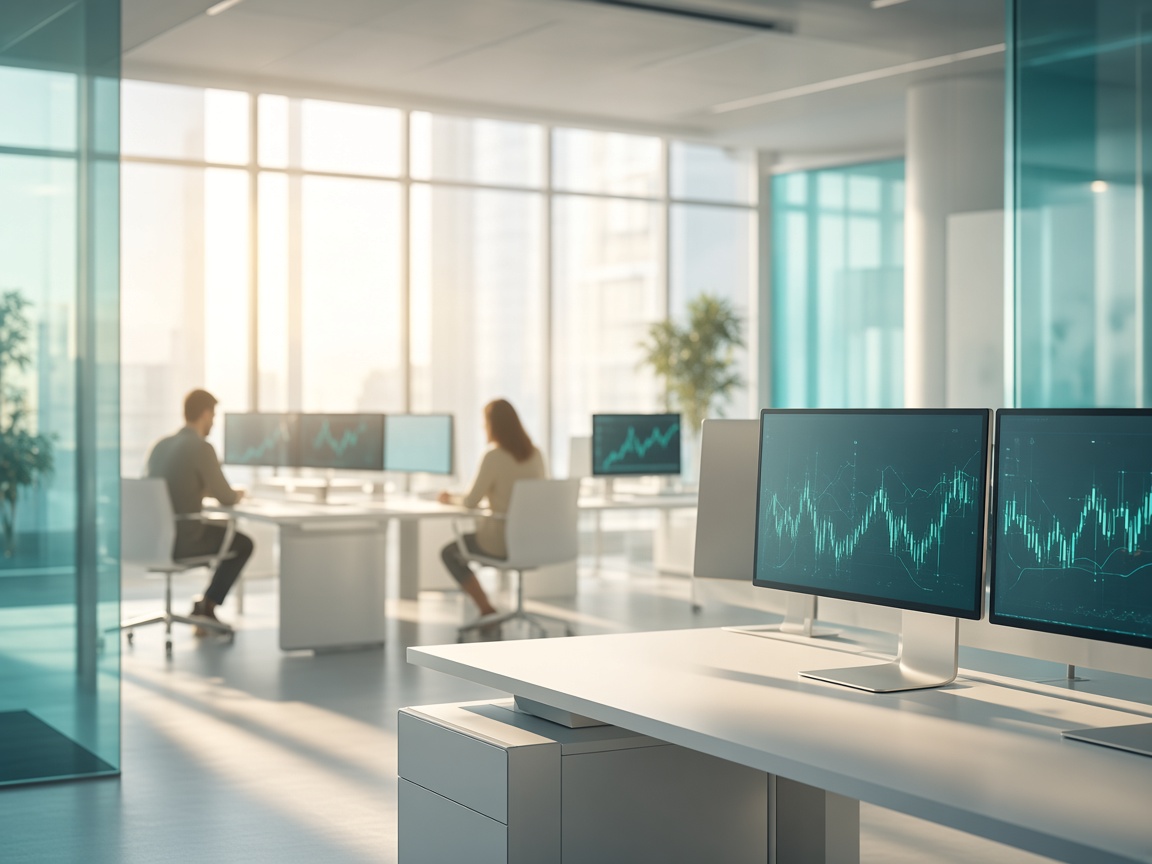 Product- en supportteams van Culme Verimanță overleggen in een lichte, hedendaagse kantoorruimte